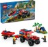 60412 LEGO City 4x4 tuletõrjeauto koos päästepaadiga