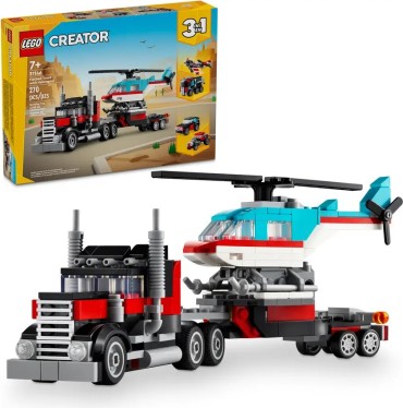 31146 LEGO Creator Flatbed Truck with Helicopter