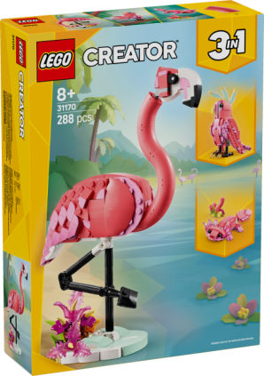 31170 LEGO Creator Laukiniai gyvūnai: rožinis flamingas