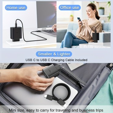 USB-C greitojo įkrovimo įkroviklis 45 W su 2 m kabeliu