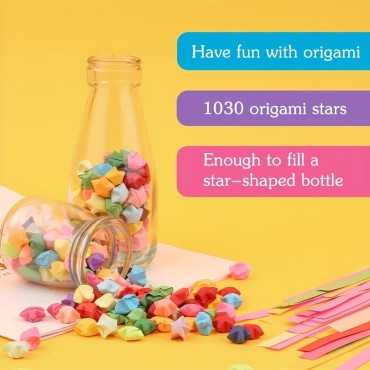 Origami Star Paper Set, 27 Colors (1030 Sheets)