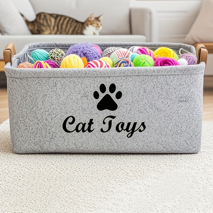 Cat Toy Storage Basket