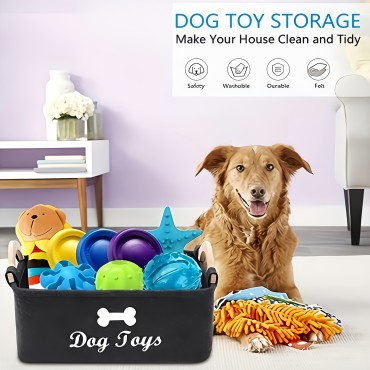 Dog Toy Storage Basket