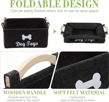 Dog Toy Storage Basket