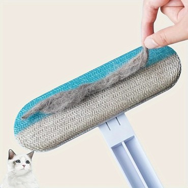 Long-Handle Pet Hair Remover Brush