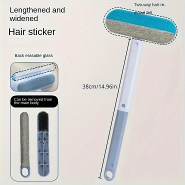 Long-Handle Pet Hair Remover Brush