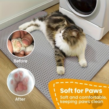 Double-Layer Cat Litter Mat