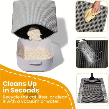 Double-Layer Cat Litter Mat