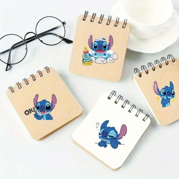 Deimantinės mozaikos lipdukų rinkinys „Stitch“ – 12 vnt.