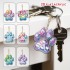 Diamond Painting Keychain Set “Cat Paws” – 6 pcs