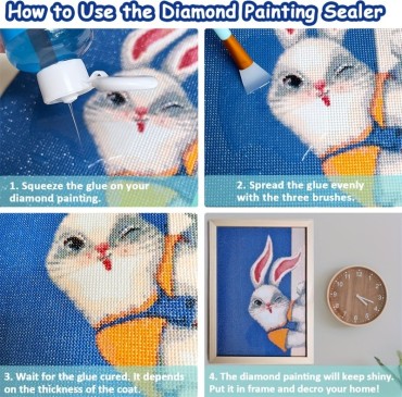 Diamond Painting Protective Sealer with Brush 120 ml