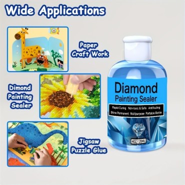 Diamond Painting Protective Sealer with Brush 120 ml