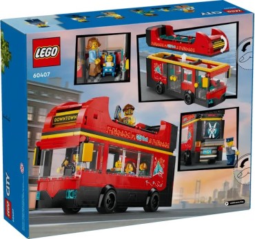 60407 LEGO City Punane kahekordne turistibuss