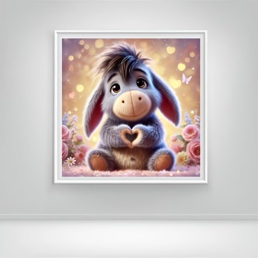 Cute Donkey 30x30 cm