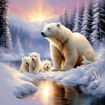 Polar Bears 40x40 cm