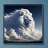 White Lion 40x40 cm