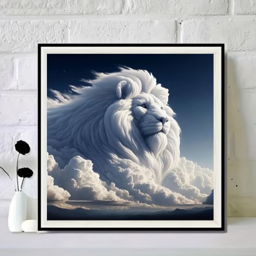 White Lion 40x40 cm