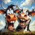 Happy Cows  50x50 cm