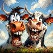 Happy Cows  50x50 cm