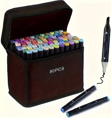 Art Marker Set, 80 Colors