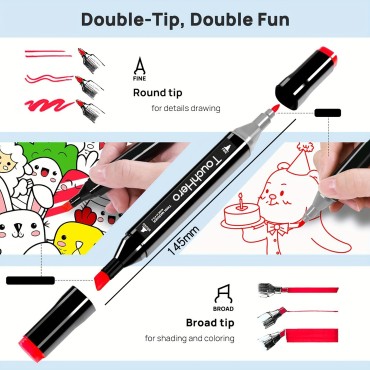 Art Marker Set, 80 Colors