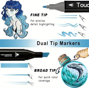 Art Marker Set, 80 Colors