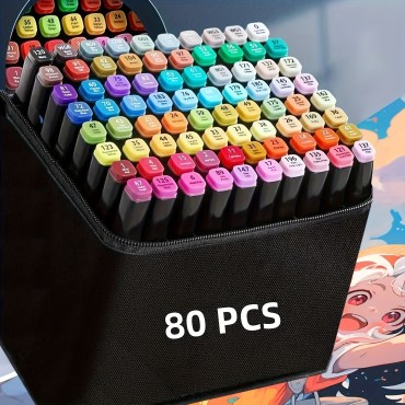 Art Marker Set, 80 Colors