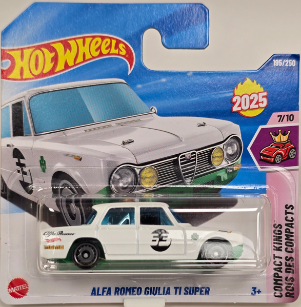 2025 - 195 - JBB98 Hot Wheels Alfa Romeo Giulia TI Super (2nd Color)