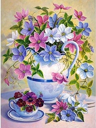 Skaisti ziedi 40x50 cm