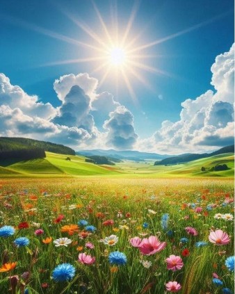 Flower Field 30x40 cm