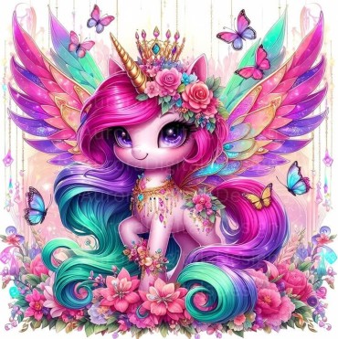 Fairytale Unicorn 30x30 cm