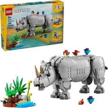 31171 LEGO Creator Wild Animals: Majestic Rhino with Birds