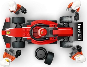 60443 LEGO City F1® remonto punktas, mechanikai ir Ferrari automobilis