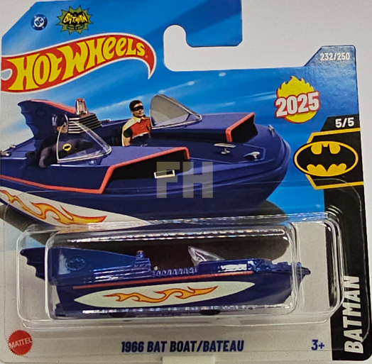 2025-232-HYW57 Hot Wheels 1966 Bat Boat