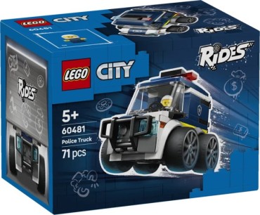 60481 LEGO City „Ratai“ – policijos sunkvežimis