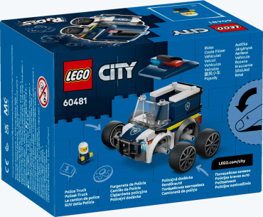 60481 LEGO City „Ratai“ – policijos sunkvežimis