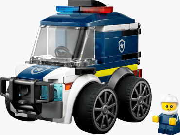 60481 LEGO City „Ratai“ – policijos sunkvežimis