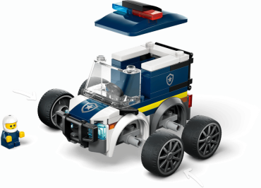 60481 LEGO City „Ratai“ – policijos sunkvežimis