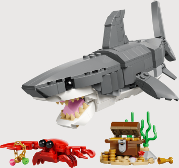 31381 LEGO Creator Negantā haizivs ar dārgumu lādi