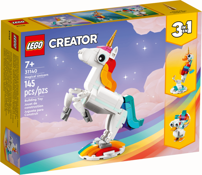 31140 LEGO Creator 3-in-1 Maģiskais vienradzis | LEGO komplekts