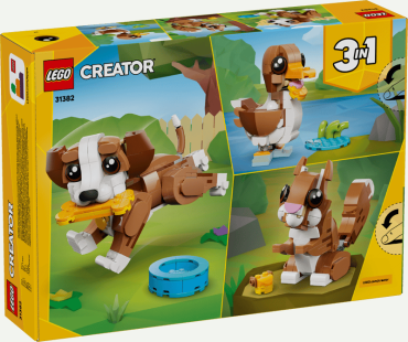 31382 LEGO Creator Mieli gyvūnai: žaismingas šuniukas | LEGO rinkinys