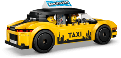 60487 LEGO City „Ratai“ – Geltonasis taksi