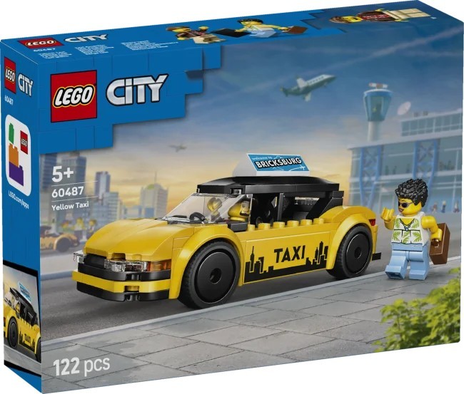 60487 LEGO City Braucamie – Dzeltenais taksometrs