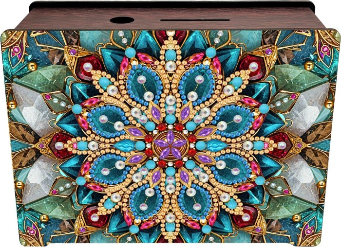 Diamond Painting Piggy Bank with Mandala