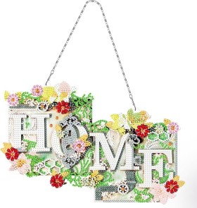 "HOME" Hanging Diamond Painting Kit