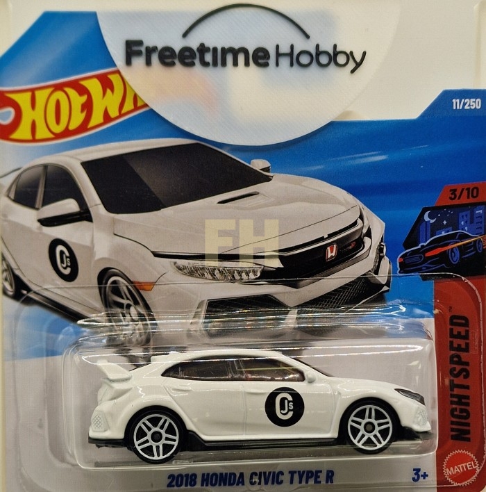 Hot Wheels 2018 Honda Civic Type R modeļa auto