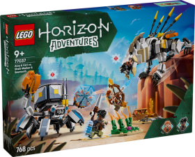 77037 LEGO Horizon Aloy un Varl pret Shell-Walker un Sawtooth