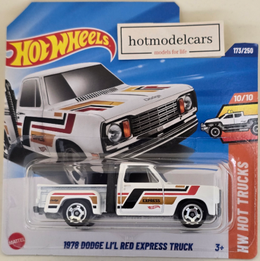 2025. gada — 173. gads — JBB03 Hot Wheels 1978. gada DODGE LI'L RED EXPRESS TRUCK