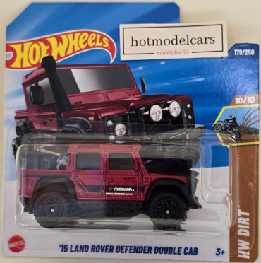 2025. gada - 179. - JBB06 Hot Wheels '15 LAND ROVER DEFENDER DOUBLE CAB