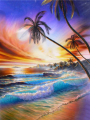 Palm trees 30x40 cm